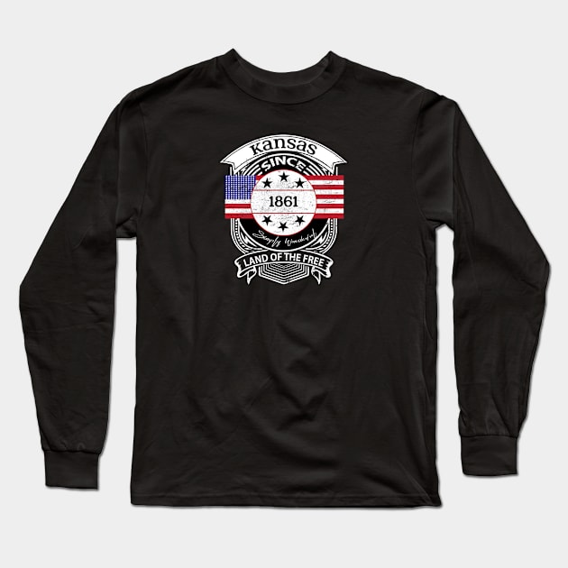 Kansas Long Sleeve T-Shirt by artsytee